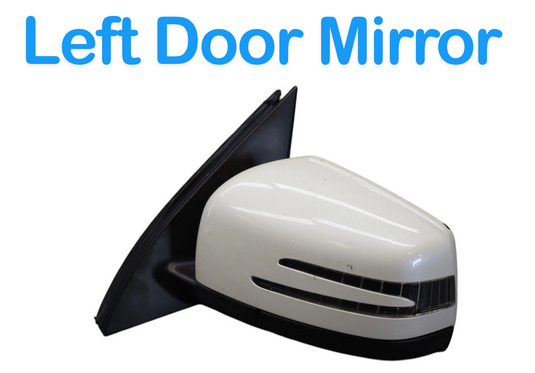 12-16 Mercedes GL450 ML500 Left Driver Rear View Door Mirror W/ Blind Spot OEM