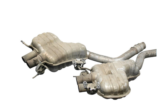 03-12 Bentley Continental GTC Right & Left Exhaust Muffler Pipe Set Of 2 Oem