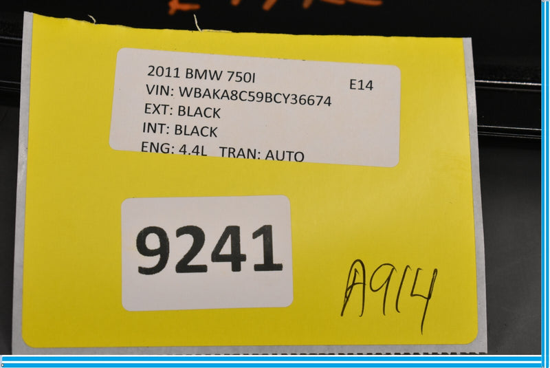 Load image into Gallery viewer, 09-15 BMW 750i 750Li Rear Left Side B Pillar Door Cover Molding Trim Black Oem
