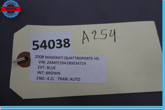 03-13 Maserati Quattroporte M139 Front Left Side Door Corner Trim Panel Oem
