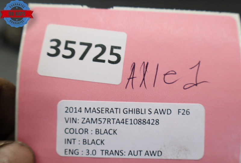Load image into Gallery viewer, 14-17 Maserati Ghibli S Rear Left Driver Side CV Axle Shaft 06700054540 Oem
