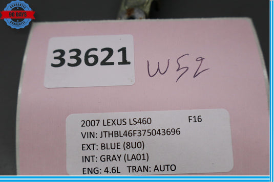 07-17 Lexus LS460 Rear Left Driver Side Door Window Motor Regulator Oem
