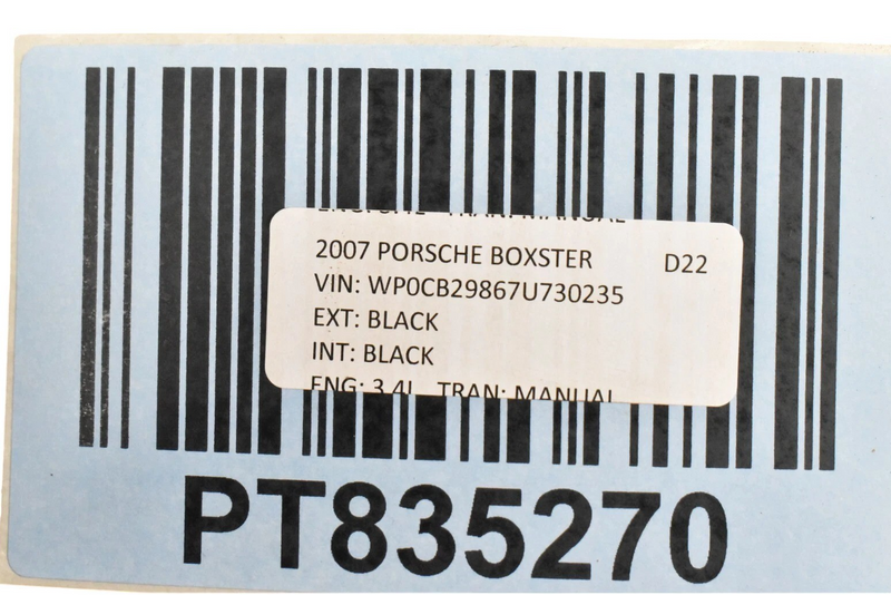 Load image into Gallery viewer, 06-08 Porsche Boxster Front Left Side Interior Door Trim Panel Cover Black Oem
