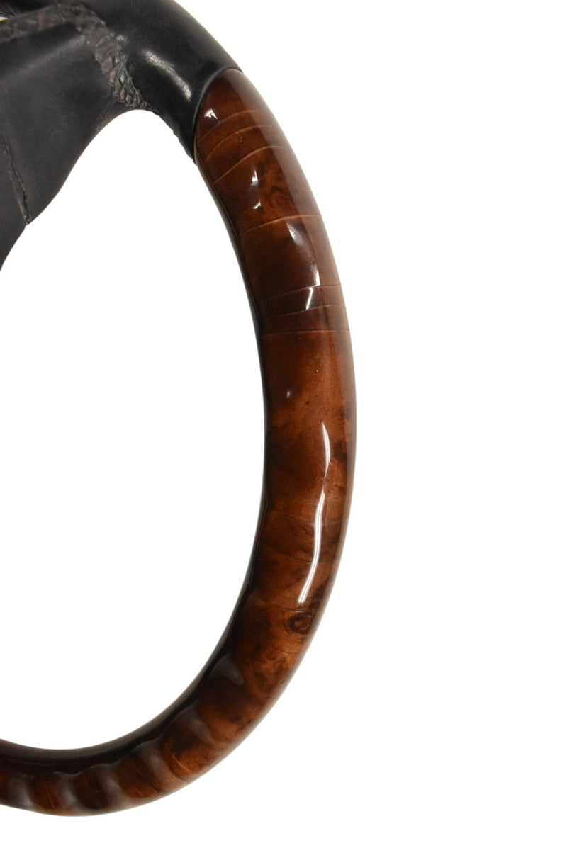 Load image into Gallery viewer, 00-06 Mercedes CL500 CL600 W215 Driver Steering Wheel Woodgrain Trim Oem
