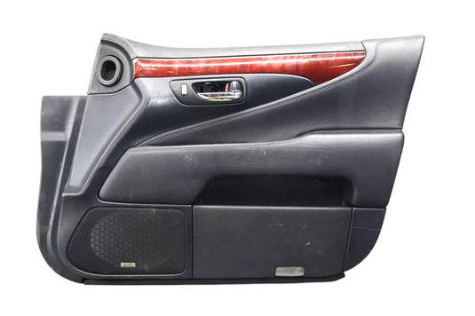07-09 Lexus LS460 Front Right Side Interior Door Panel Cover Assembly Black Oem