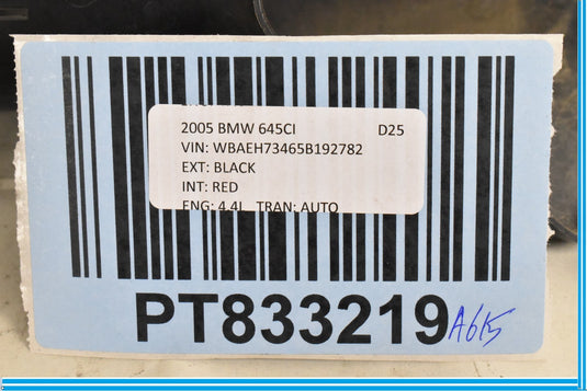 04-05 BMW 645Ci E61 Air Cleaner Intake Box Mass Meter Boot Duct Oem 13717521024