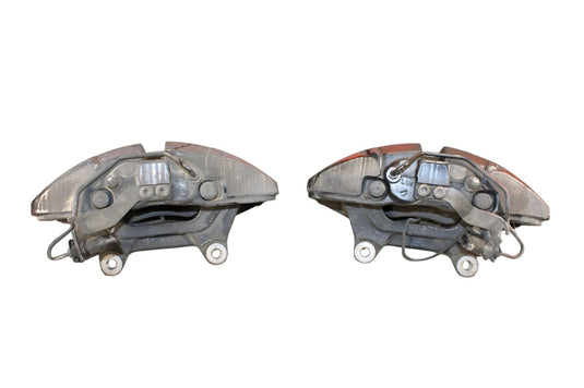 05-11 Bentley Continental Front Left & Right Side Brake Calipers Red OEM