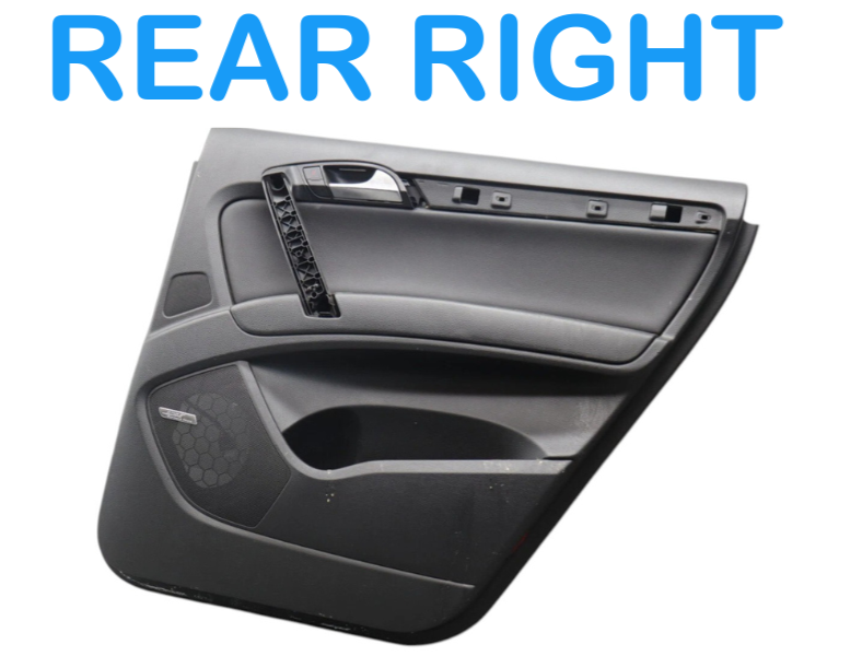 Load image into Gallery viewer, 07-15 Audi Q7 4L Rear Right Passenger Side Interior Door Panel 4L0863981 OEM
