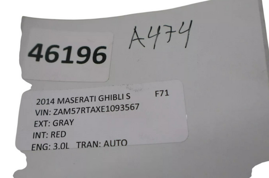 14-22 Maserati Quattroporte Ghibli Floor Shifter Gear Shift Selector Box Oem