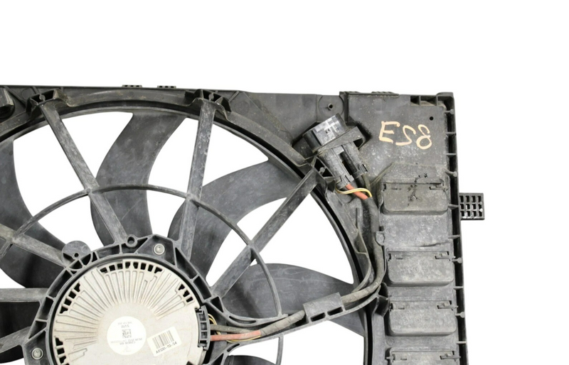 Load image into Gallery viewer, 11-18 Porsche Cayenne Hybrid Engine Cooling Fan Motor Assembly Shroud Oem
