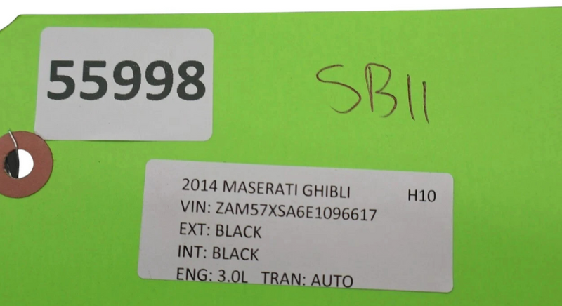 Load image into Gallery viewer, 14-21 Maserati Ghibli Front Right Passenger Side Seat Back Trim Cover Black Oem
