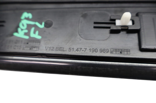 09-15 BMW 750i 750Li xDrive Front Left Side Door Sill Scuff Plate Cover Trim Oem