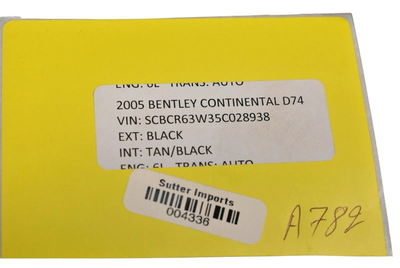 Load image into Gallery viewer, 03-18 Bentley Continental Front Left Driver Side Sun Visor Shade Sunvisor Oem
