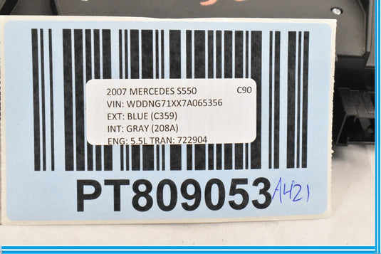 07-14 Mercedes W221 S550 CL550 A/C AC Heater Climate Control Switch OEM