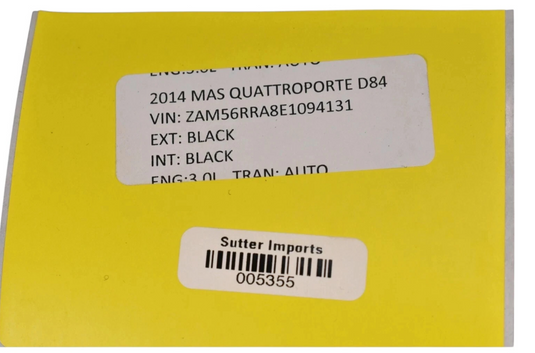 14-20 Maserati Quattroporte Trunk Floor Carpet Liner Trim Cover Panel Oem