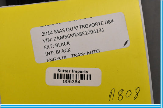 14-20 Maserati Quattroporte Front Dash Center Audio Speaker Tweeter Oem