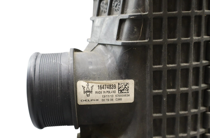 Load image into Gallery viewer, 14-20 Maserati Ghibli M157 Left Driver Side Turbocharger Intercooler Black Oem
