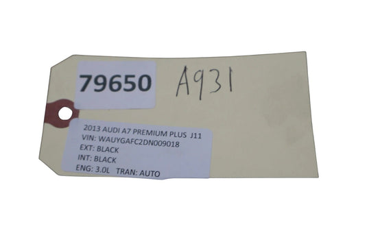 12-18 Audi A7 Roof Overhead Console Dome Light Lamp Panel Switch Assembly OEM