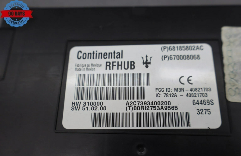 Load image into Gallery viewer, 14-17 Maserati Ghibli RFHUB Theft Passive Entry Control Module 68185802AC Oem
