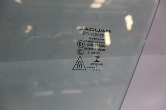 16-22 Jaguar X260 XF Front Left Driver Side Door Glass Window 43R011605 Oem