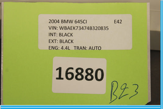 04-05 BMW 645Ci E63 Car Access Control Module Unit 61356943854 Oem