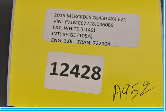 13-16 Mercedes GL450 X166 Front Left Driver Side Door Panel Cover Trim Oem