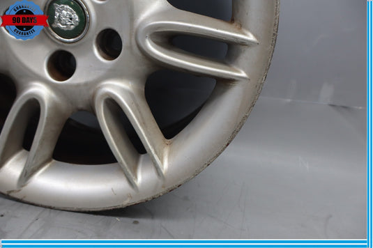 97-06 Jaguar X100 XK8 XKR Impeller 9 x 18 Rear Wheel Rim Silver MJE6118BA Oem
