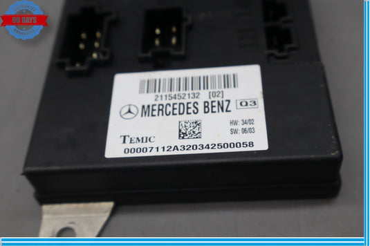 03-11 Mercedes W211 E320 E500 Body Control Module Unit ECU ECM BCU BCM Oem