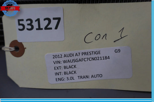 12-18 Audi A7 Quattro Supercharged Engine Auxiliary Cooler Radiator Oem