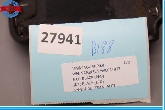 97-06 Jaguar XK8 XKR X100 Rear Center Console Finisher Pad Cover Black Oem