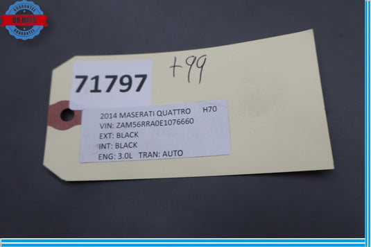 14-20 Maserati Quattroporte Rear Left Side Door Sill Scuff Plate Trim Cover Oem