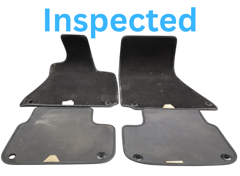 Load image into Gallery viewer, 14-17 Maserati Ghibli Front Rear Floor Carpet Mats 4PC Black 673004328 Oem
