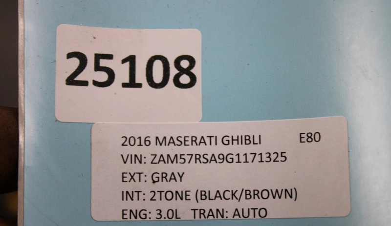 Load image into Gallery viewer, 14-17 Maserati Ghibli Front Left Driver Side Lower Bottom Seat Cushion Brown Oem
