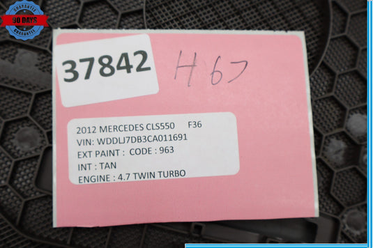 12-18 Mercedes CLS550 CLS400 Dashboard Dash Grille Speaker Cover Brown Oem
