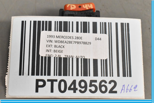 86-95 Mercedes E320 300CE 300E W124 Hazard Light Switch Control Button Oem