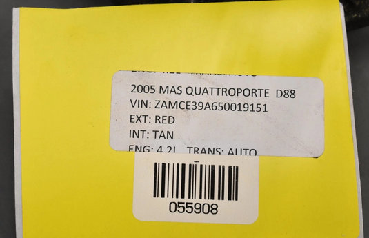 04-08 Maserati Quattroporte Rear Left Driver Side Wheel Hub Bearing 197118 OEM
