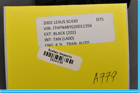 02-10 Lexus SC430 Steering Wheel Audio Radio Modulator Switch Button Oem