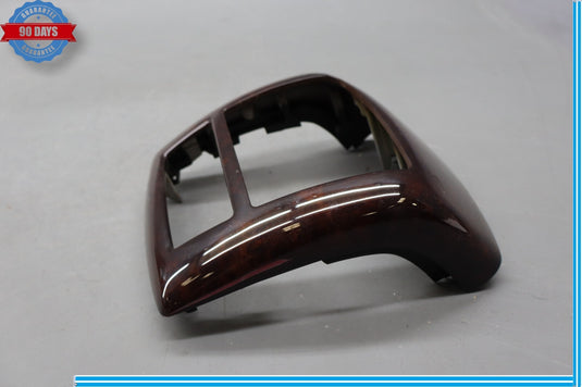 07-13 Mercedes W221 S550 S600 Center Console Rear AC Control Trim Bezel Wood Oem