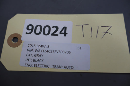 14-21 BMW I01 i3 i3s Rear Trunk Latch Lock Sill Scuff Plate Trim Cover Oem