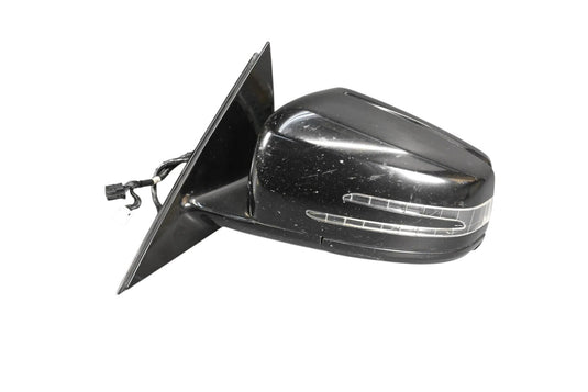 10-13 Mercedes S550 W221 Front Left Driver Side Door Mirror Side View Black Oem