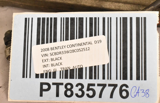 04-12 Bentley Continental Front Right Passenger Lower Control Arm 4E0407155D OEM