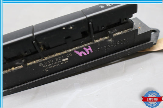 03-12 Mercedes R230 SL550 SL55 AMG Dash Console Park Assist Switch Oem
