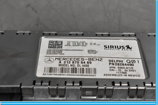 10-17 Mercedes C250 CLS550 E550 W204 Sirius Satellite Radio Receiver Oem