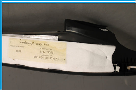 11-19 Audi A8 Rear Left Driver Side Interior Sill Lid Cover Trim Panel Oem