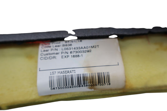 14-21 Maserati Ghibli Front Left Driver Bottom Seat Leather Cushion Black Oem