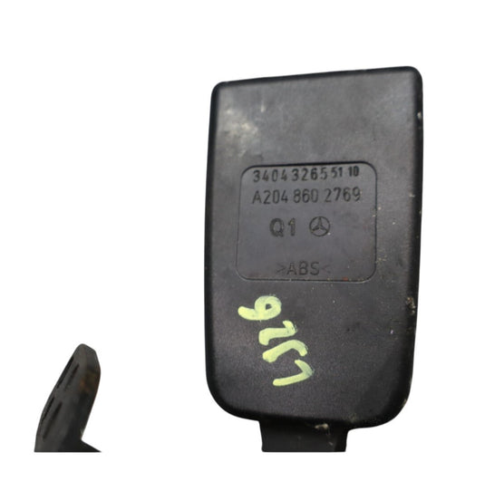 06-15 Mercedes W204 C250 C300 Rear Left Side Seat Belt Seatbelt Buckle Oem