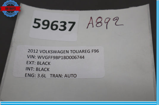 11-17 Volkswagen Touareg Rear Right Passenger Side Door Lock Latch Actuator Oem