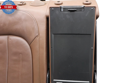 13-18 Audi A6 Rear Right Passenger Seat Top Upper Cushion  W/Armrest Brown Oem