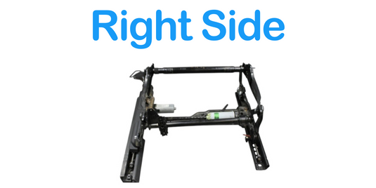 11-17 Audi A8 Quattro Front Right Side Lower Seat Track Frame Rail Black Oem