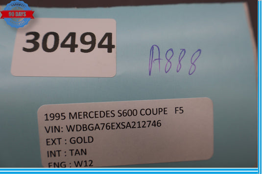 92-99 Mercedes W140 S600 S500 Coupe Seat Heating Switch Control 1408209810 Oem